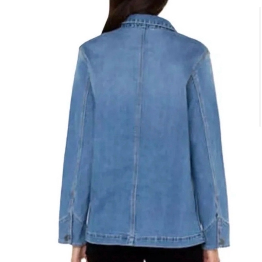 Well Worn Blue Denim Barn Jacket/ Chore Coat Coastal Grandma - Small - EUC - Picture 3 of 13